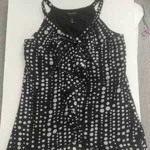 Black House White Market Polka Dot Women's Top Fully Lined